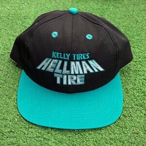 Vintage 90s Kelly Tires Hellman Tire Snapback Hat